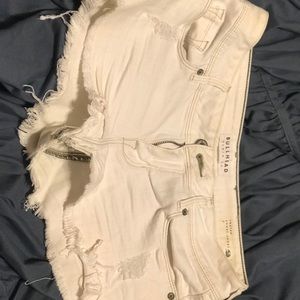 White Denim Shorts